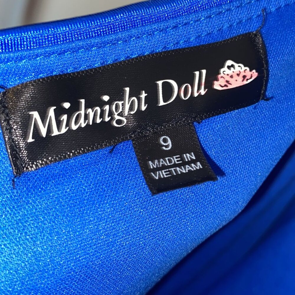 Midnight Doll Rhinestone Scoop Neck Open Back - Picture 7 of 8